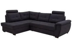 New Exline Narożnik z 2 zagłówkami ciemnoszary FALCO lewy