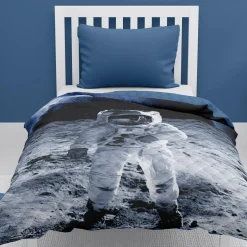 Koce I Narzuty^Narzuta na łóżko dwustronna młodzieżowa KOSMONAUTA 170x210 cm