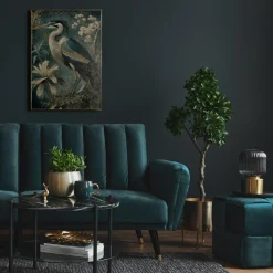 Best Obraz do salonu GREEN HERON 50x70 cm