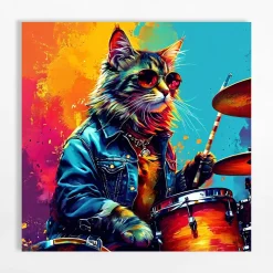 Discount inny Obraz na płótnie KOT 28x28 cm