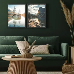 Best inny Obrazy na ścianę WALL SCENERY, 2 szt. 30x40 cm