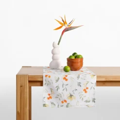 Outlet inny Obrus biały w polne kwiaty GARDENA 40x120 cm