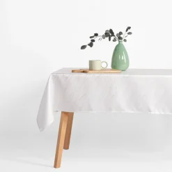 Sale inny Obrus biały w srebrny marmur LYMIO 140x220 cm