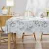 Sale Obrus w szare kwiaty 140x220 cm