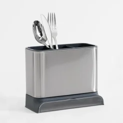 Sale inny Ociekacz na sztućce srebrny 14x9,7x15,8 cm