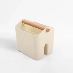 Sale inny Organizer łazienkowy kremowy 17,5x12x14,7 cm