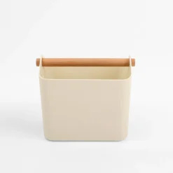 Sale inny Organizer łazienkowy kremowy 17,5x12x14,7 cm