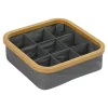 New inny Organizer do szuflady z 9-przegródkami szary 30x30x9 cm