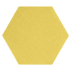 Frizy Panele Ścienne^Panel tapicerowany FIBI HEXAGON 20x20, żółty