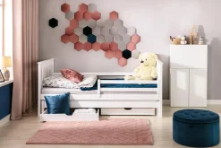 Frizy Panele Ścienne^Panel tapicerowany FIBI HEXAGON 20x20, platynowy
