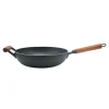 Patelnia WOK z drewnianą rączką 30 cm