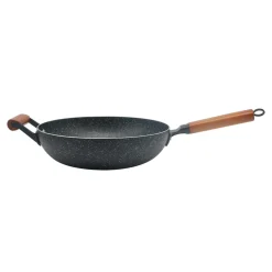Patelnia WOK z drewnianą rączką 30 cm