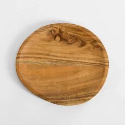 Clearance inny Patera dekoracyjna z drewna akacjowego 27x24 cm