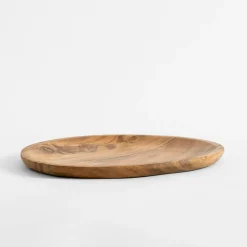 Clearance inny Patera dekoracyjna z drewna akacjowego 27x24 cm