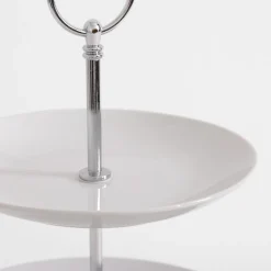 Discount Patera 3-poziomowa porcelanowa biała 35 cm