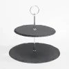 inny Miski, Patery I Półmiski^Patera 2-poziomowa łupkowa, 25 cm