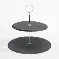 inny Miski, Patery I Półmiski^Patera 2-poziomowa łupkowa, 25 cm