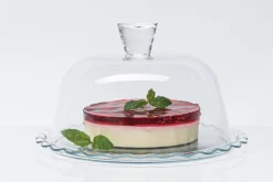 New Patera szklana z kloszem PATISSERIE 24 cm