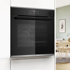 BOSCH Piekarniki^Piekarnik seria 4 z funkcją pary czarny HRG212BB3
