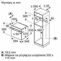 Siemens Piekarniki^Piekarnik do zabudowy IQ500 czarny HB537GES3
