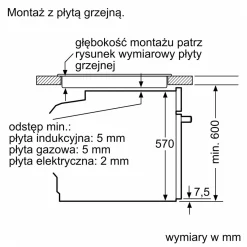 Siemens Piekarniki^Piekarnik do zabudowy IQ500 czarny HB537GES3