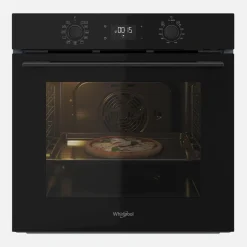 WHIRLPOOL Piekarniki^Piekarnik do zabudowy z hydrolizą czarny OMK58HU1B