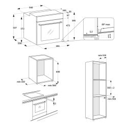 Online WHIRLPOOL Piekarnik elektryczny do zabudowy samoczyszczący czarny AKZ9 9480 NB