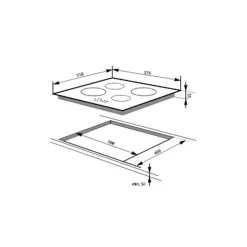 Sale AMICA Piekarnik i płyta indukcyjna - zestaw do zabudowy ESPI396540B SET 2 PATIO