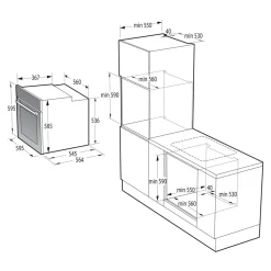 Sale Gorenje Piekarnik retro CLASSICO czarny BOS67372CLB