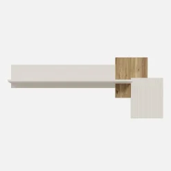 Clearance FORTE Półka ścienna z oświetleniem OAK SQUERE