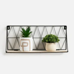 Discount inny Półka wisząca czarna 48x13 cm