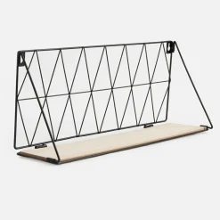 Discount inny Półka wisząca czarna 48x13 cm