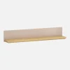 inny Półki^Półka wisząca do salonu 130 cm IDELLO taupe dąb kamienny