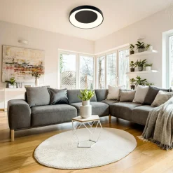 Hot Zumaline Plafon czarny LED CAMERON 60 cm