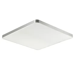 Zumaline Plafony|Wszystkie Lampy Sufitowe^Plafon LED kwadratowy srebrny SIERRA 80 cm