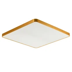 Zumaline Plafony|Wszystkie Lampy Sufitowe^Plafon LED kwadratowy złoty SIERRA 80 cm