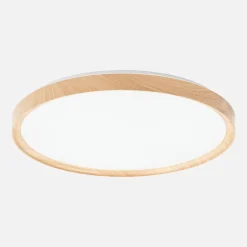 Sale LED-POL Plafon LED okrągły 36W jasne drewno ORO-OLMO 39 cm