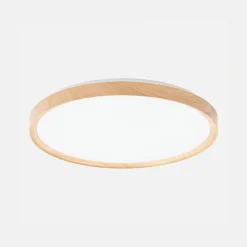 Clearance LED-POL Plafon LED okrągły 18W jasne drewno ORO-OLMO 29,2 cm