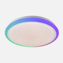 Best Zumaline Plafon LED RGB biały ARESO z pilotem 41 cm