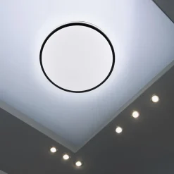 Plafony|Wszystkie Lampy Sufitowe^Plafon LED 15W biało-czarny ORBIT 28 cm