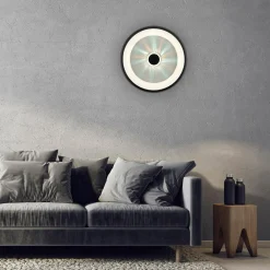 New Paul Neuhaus Plafon LED 29W czarny VERTIGO z pilotem fi 46,5 cm