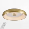 Clearance Paul Neuhaus Plafon LED 29W złoty VERTIGO z pilotem fi 46,5 cm