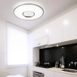 Sale Plafon LED z pilotem biały LEON 50 cm