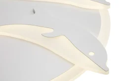 Dzieci Lampy Wiszące I Sufitowe|Lampy Do Pokoju Dziecięcego^Plafon ozdobny LED DELFINY 48 W P-666/1 z pilotem