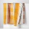 Online Texpol Pled z frędzlami kolorowy KRATA 150x200 cm