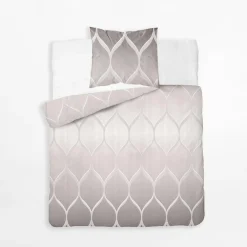 inny Pościele^Pościel bawełniana beżowa HOME SATIN 140x200 cm