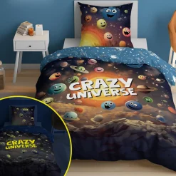 Hot inny Pościel świecąca w ciemności CRAZY FLUO 160x200 cm