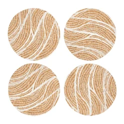 Online Podkładka korkowa pod gorący kubek 9 cm, kpl. 4 szt