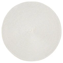 Podkładki Na Stół^Podkładka stołowa okrągła biała 38 cm