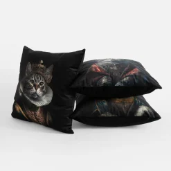 Discount inny Poduszka dekoracyjna KRÓL KOT 50x50 cm